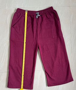 Maroon Capri Pants