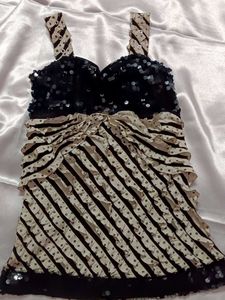 Striped Sequin Top