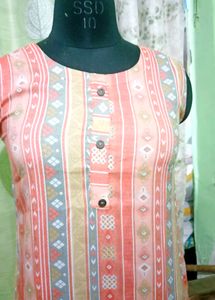 Straight Kurta Without Sleeve