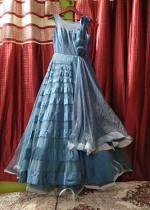 Elegant Blue Ethnic Gown