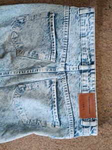Zara Blue Wide Leg Jeans