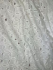 White Eyelet Midi Dress