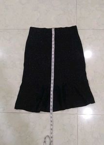 Skirt Shining Imported Check Measurement