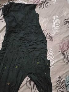 Black Embroidered Kurti & Pant Set