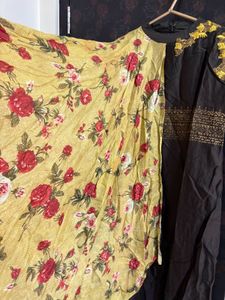 Embroidered Floral Accent Dress