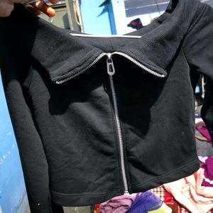 Zudio Black Crop Top