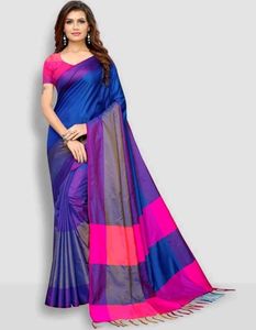 Bright Checkered Saree