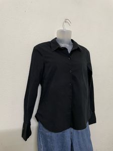 H&amp;M Old Money Black Formal Shirt