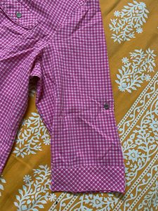 Pink Checkered Cute Shirt For Women’s