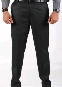 Mens Regular Fit Cotton Blend Formal Trouser