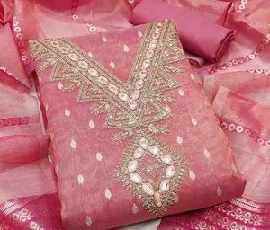 Elegant Lavender Dress Material