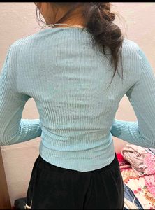 Light Blue Cardigan Sweater