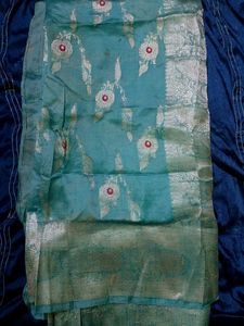 Banarasi Teal Saree( 40yr Old)