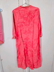 Biba Pink Kurta Set