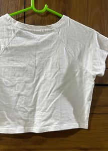 White Bonkers Crop Top