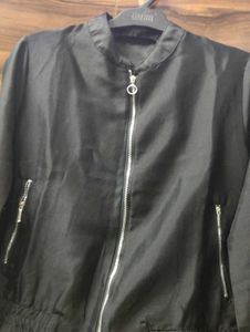 Stylish Black Bomber Jacket