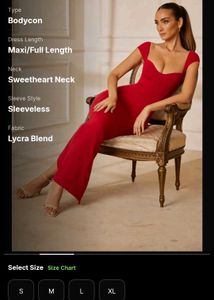 Red Maxi Bodycon Dress