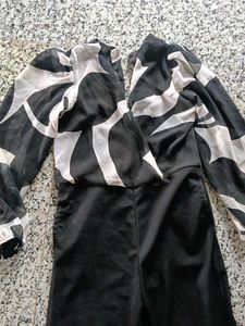 Chic Black & White Jumpsuit