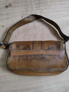 Faux Leather Shoulder Bag