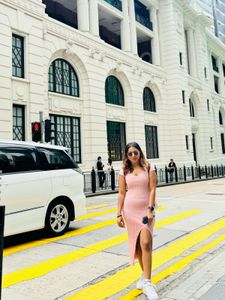 Pink Midi Bodycon Dress
