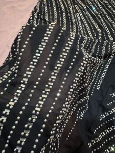 Black embellished dress