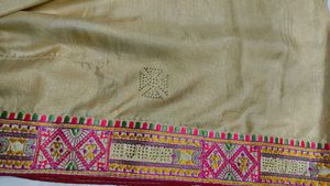 Embroidered Ethnic Border Fabric