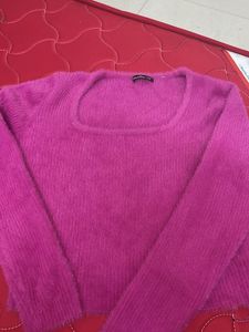 Fuzzy Pink Sweater