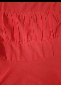 rust colour dress