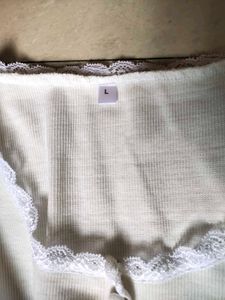 Lace Trim Crop Top
