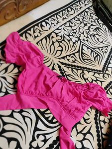 Pink Crop Top