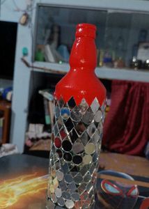 Blue Mirrored Bottle