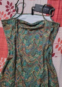 Green Floral Print Bodycon Dress