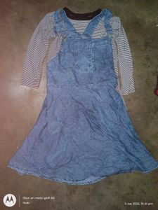 Dungaree Dress (Frock) For Girls