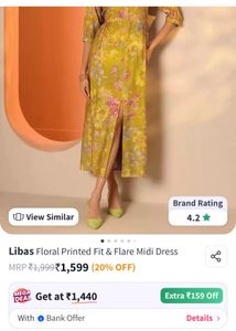 Floral Fit & Flare Midi Dress