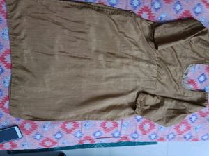 Beautifu Neck Designer Golden Kurta