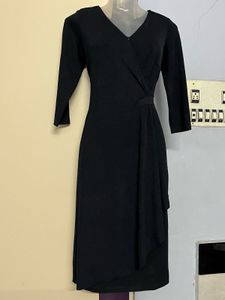 Pintrest Elegant Black Wrap Dress
