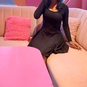 Chic Black Fit &amp; Flare Dress