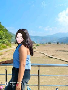 Striped Blue Halter Top💙