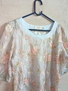Ladies Fashion Lace Top Multicolour
