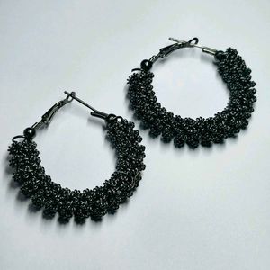 Black Metal Earrings
