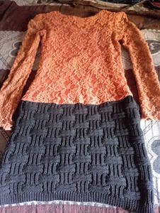 Vintage Coral Red Dress