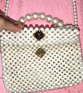 pearl 🦪 Beaded Handbag 👜