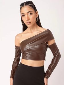 New Me leather top