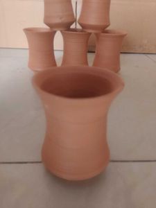 Handmade Clay Cups - Set of 6 Without Handle