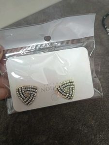 Triangle Rhinestone Earrings