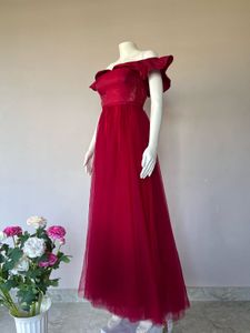 Elegant Red Evening Gown