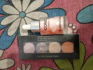 Eye Conceler And Pink Illuminator