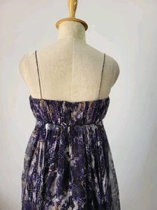 Printed High-Low Dress