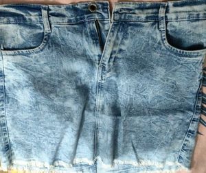 Denim Mini Skirt