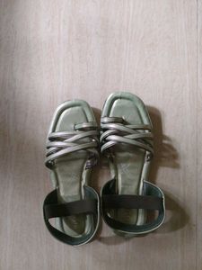 Sage Green Strappy Sandals - Size 6